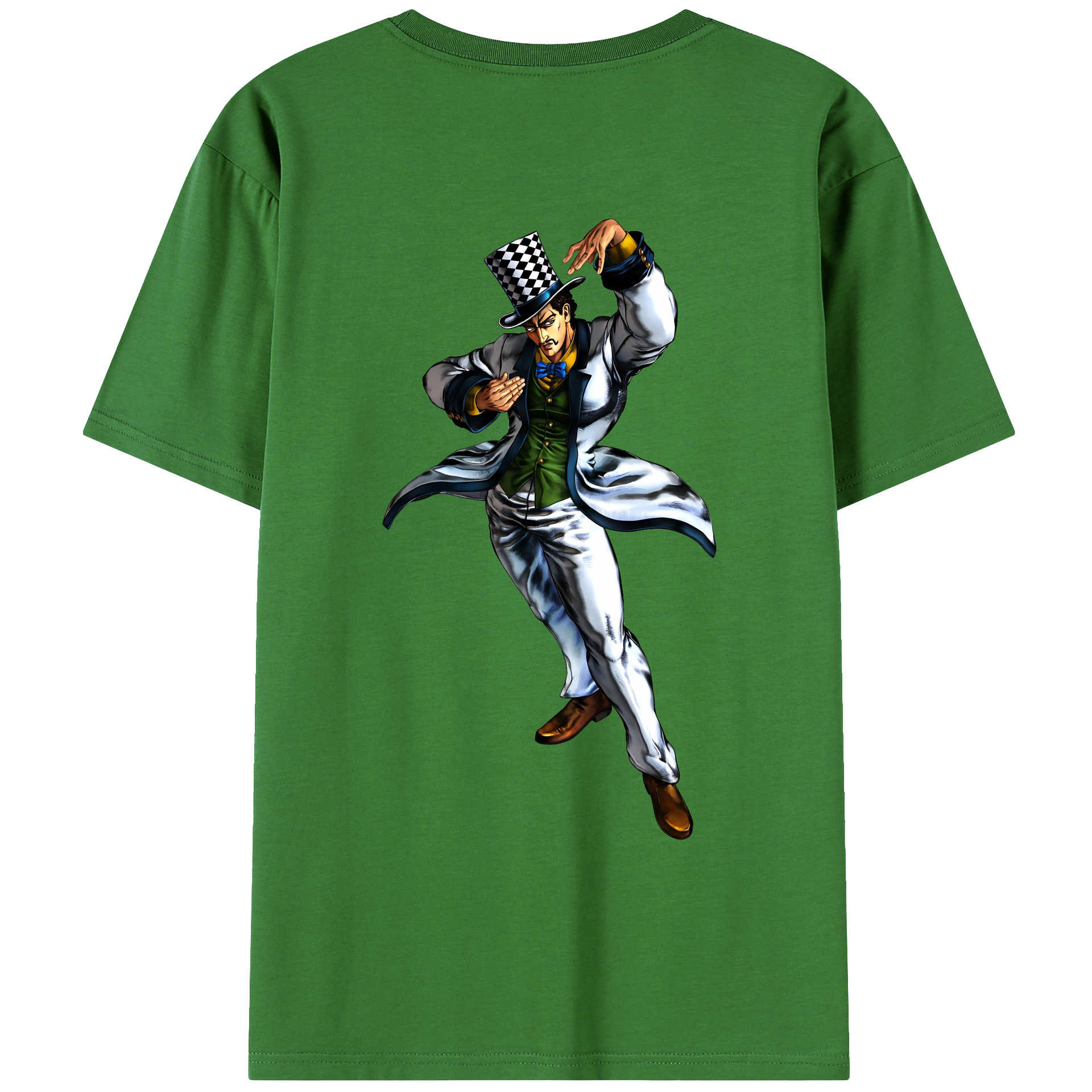 （画像用） ジョジョの奇妙な冒険 ウィル?アントニオ?ツェペリ JoJo's Bizarre Adventure Will Anthonio Zeppeli レディース半袖Tシャツ(バックプリント)